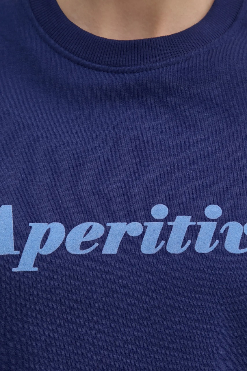 Βαμβακερή μπλούζα Drivemebikini Aperitivo Flock γυναικεία, χρώμα: ναυτικό μπλε, 2024-DMBS-021-NVB φωτογραφία