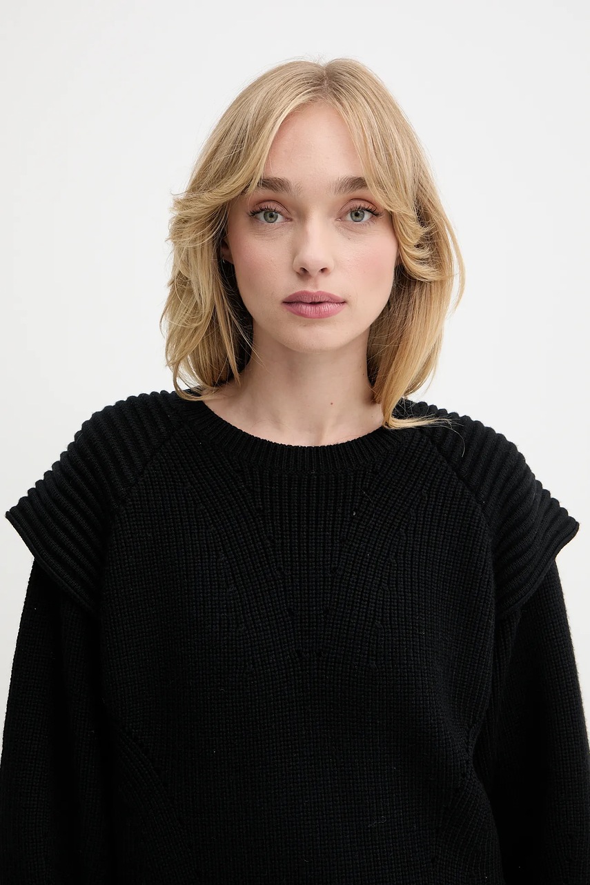 Μάλλινο πουλόβερ IRO χρώμα: μαύρο, WF12AHANU φωτογραφία