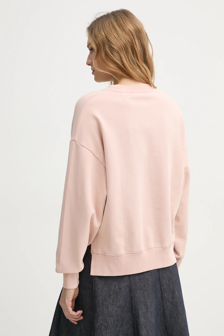 Βαμβακερή μπλούζα Marc O'Polo γυναικεία, χρώμα: ροζ, 502407354033 φωτογραφία