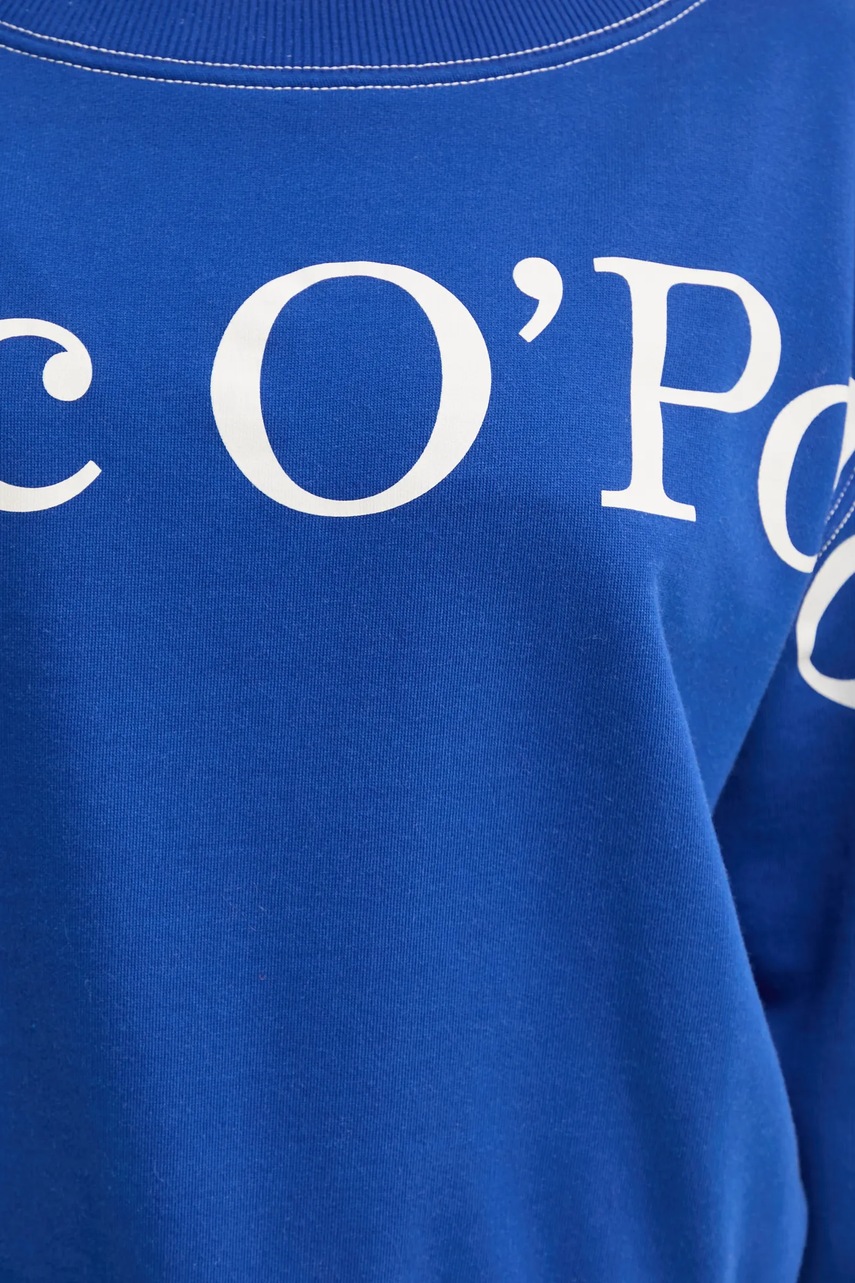 Βαμβακερή μπλούζα Marc O'Polo γυναικεία, χρώμα: μπλε, 502407354067 φωτογραφία