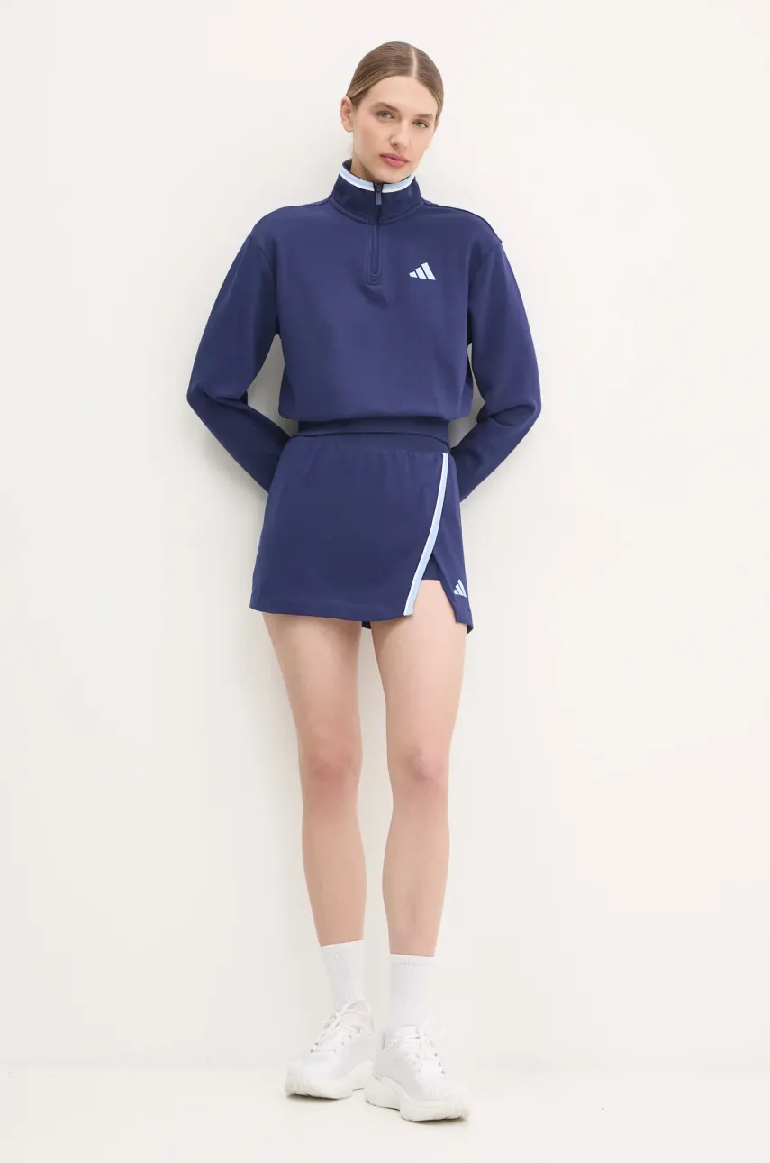 Кофта adidas W CB Color Pop женская цвет синий однотонная JG4172 Кофта adidas W CB Color Pop женская цвет синий однотонная JG4172