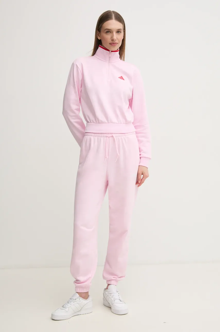 Кофта adidas W CB Color Pop женская цвет розовый узор JG4174 Кофта adidas W CB Color Pop женская цвет розовый узор JG4174