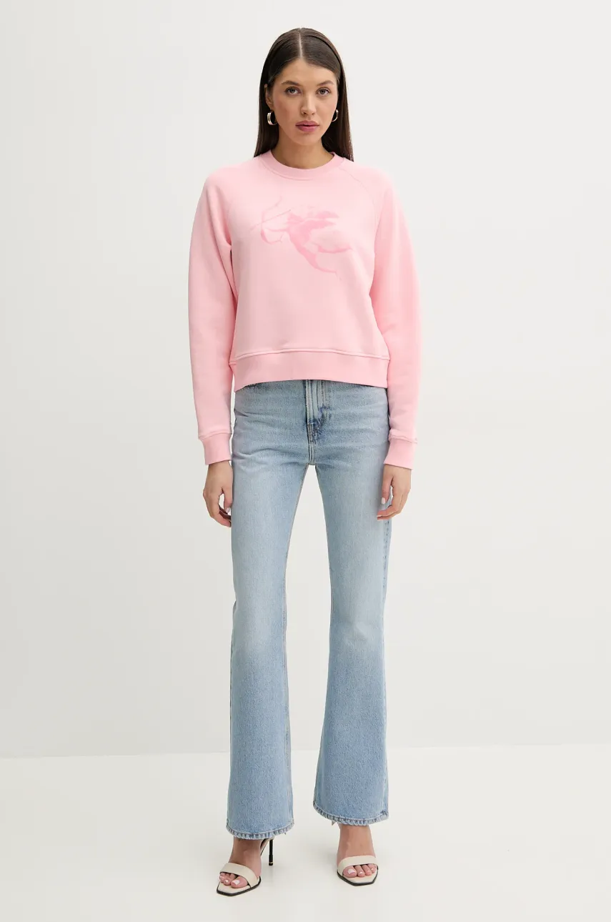 Хлопковая кофта Fiorucci Cupid Print Slim Fit Sweatshirt женская цвет розовый с принтом W02SPSCR327CJ01PN02 Хлопковая кофта Fiorucci Cupid Print Slim Fit Sweatshirt женская цвет розовый с принтом W02SPSCR327CJ01PN02