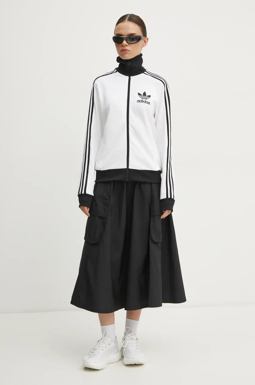 Кофта adidas Originals Adicolor женская цвет белый узор JC5806 Кофта adidas Originals Adicolor женская цвет белый узор JC5806
