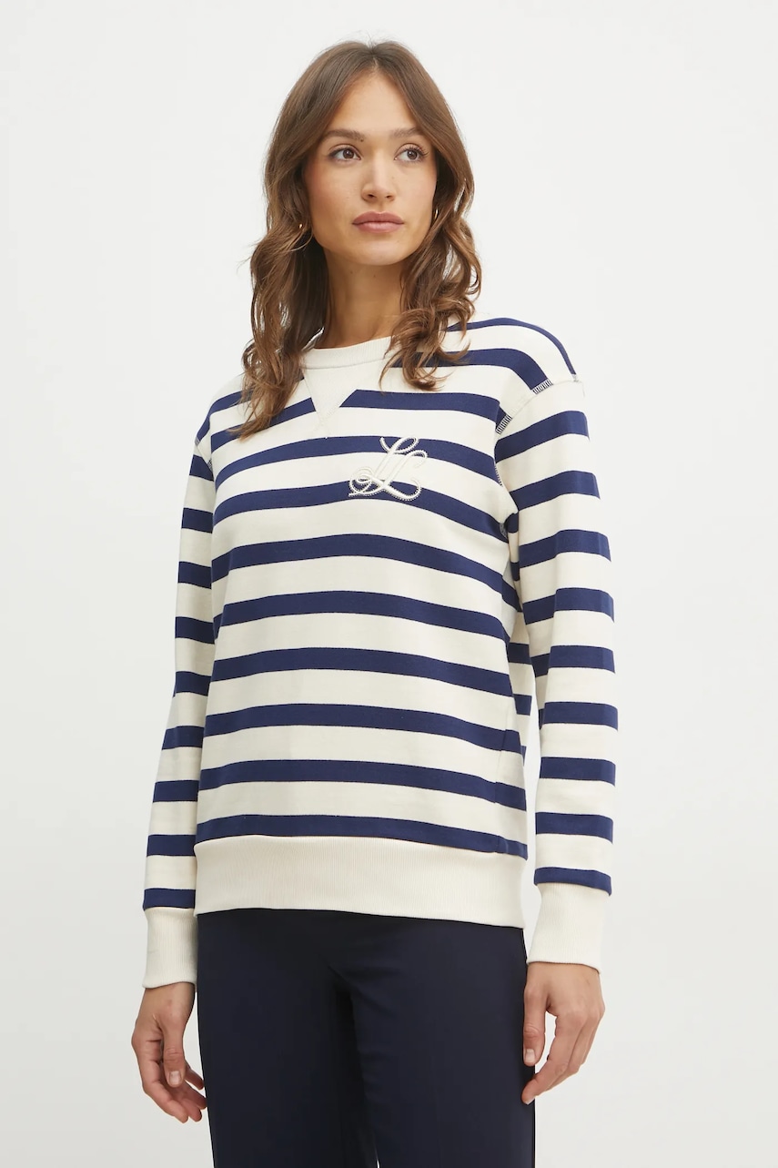 Luisa Spagnoli bluza femei, culoarea albastru marin, modelator, 541841 Luisa Spagnoli bluza femei, culoarea albastru marin, modelator, 541841