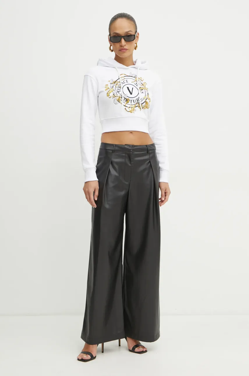 Кофта Versace Jeans Couture женская цвет белый с капюшоном с принтом 78HAIC01 CF00C Кофта Versace Jeans Couture женская цвет белый с капюшоном с принтом 78HAIC01 CF00C