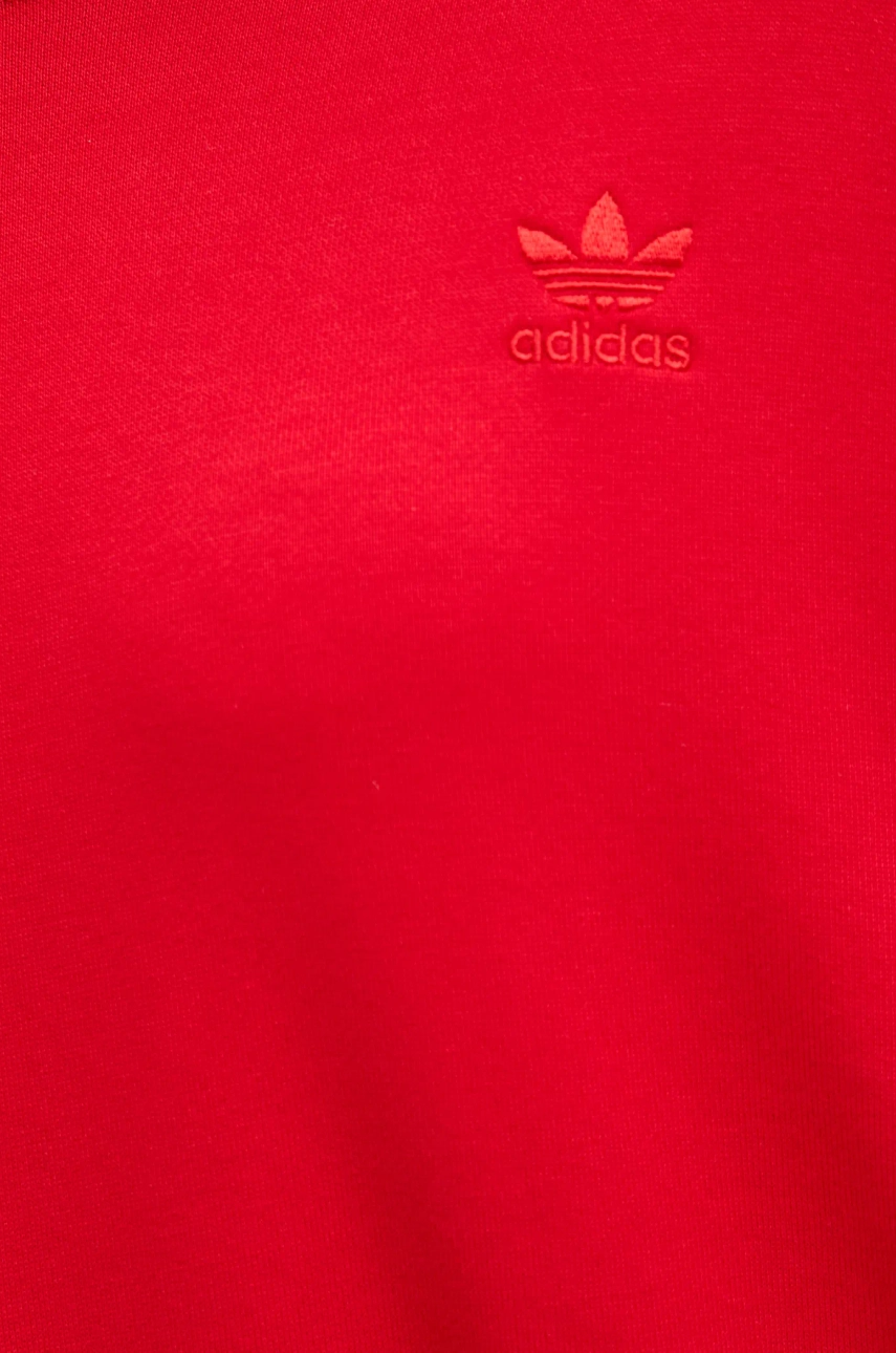 Dukserica adidas Originals Nelson za žene, boja: crvena, bez uzorka, JN6974