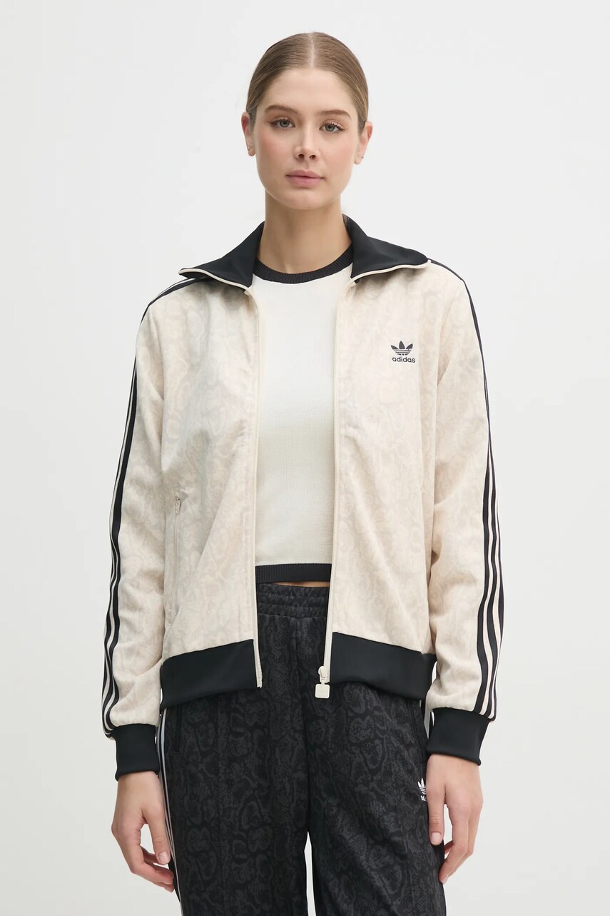 adidas Originals bluza SNAKE FB TT femei, culoarea bej, modelator, JI8403