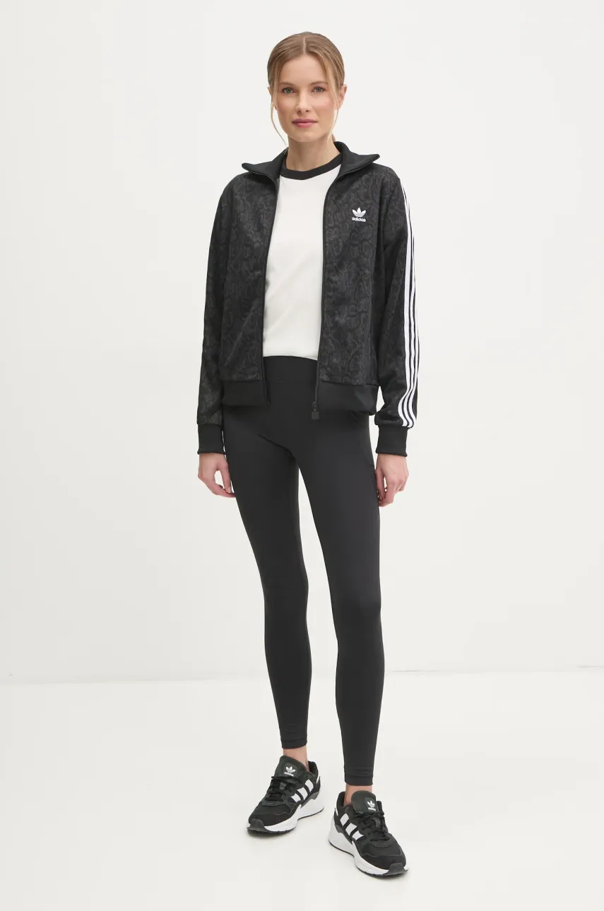 Кофта adidas Originals SNAKE FB TT женская цвет чёрный узор JI8404 Кофта adidas Originals SNAKE FB TT женская цвет чёрный узор JI8404