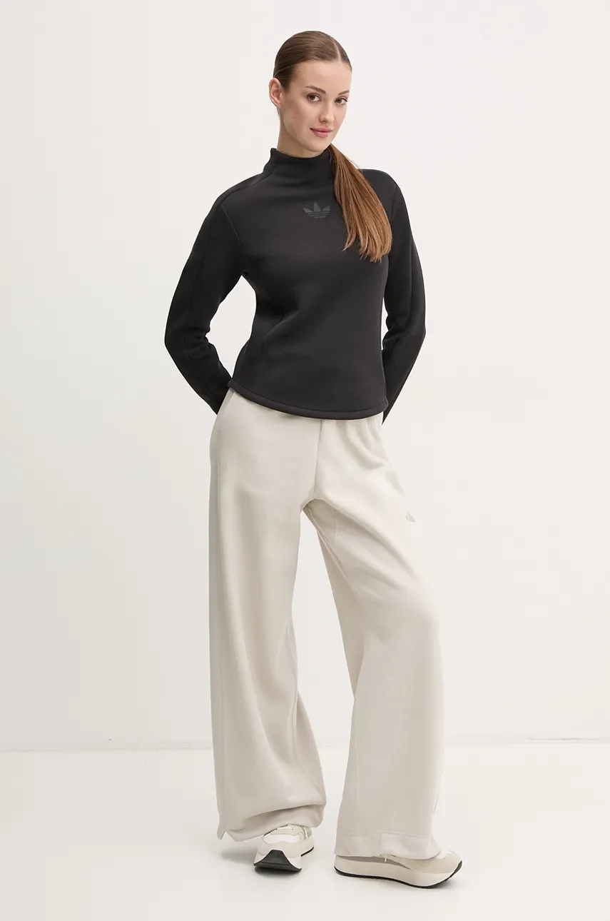 Кофта adidas Originals INTERLOCK LS женская цвет чёрный однотонная JJ0937 Кофта adidas Originals INTERLOCK LS женская цвет чёрный однотонная JJ0937