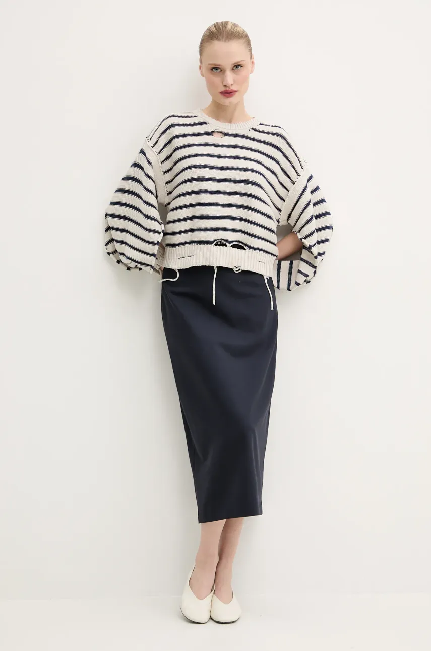 Свитер MM6 Maison Margiela женский цвет бежевый S52HL0042.M13080 Свитер MM6 Maison Margiela женский цвет бежевый S52HL0042.M13080