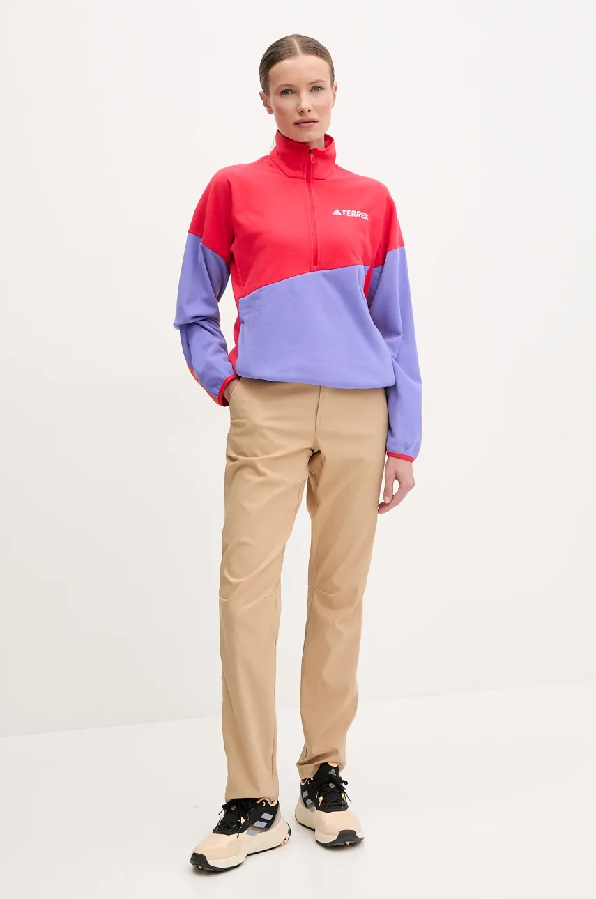 Спортивная кофта adidas TERREX Multi Climawarm цвет красный узор JE1356 Спортивная кофта adidas TERREX Multi Climawarm цвет красный узор JE1356