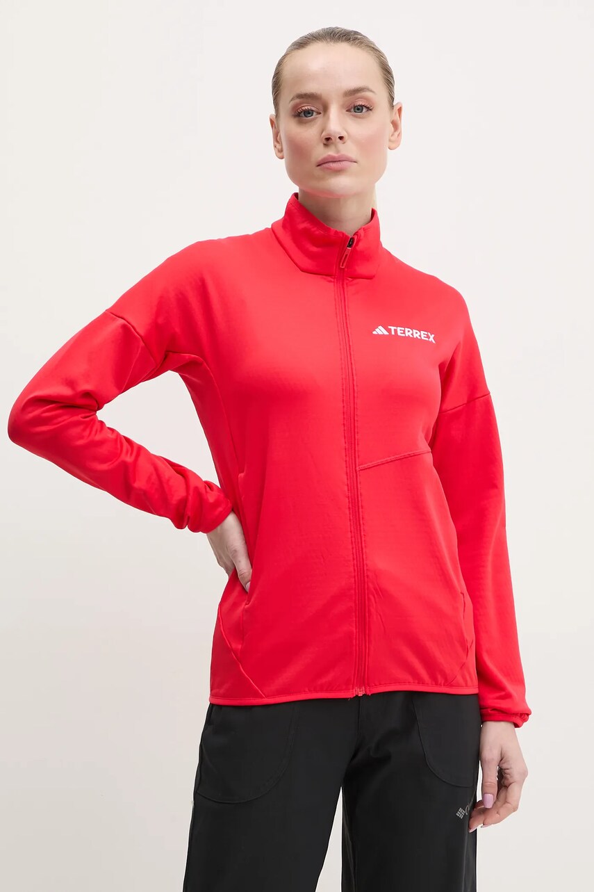 adidas TERREX hanorac Xperior culoarea rosu, uni, JE1360