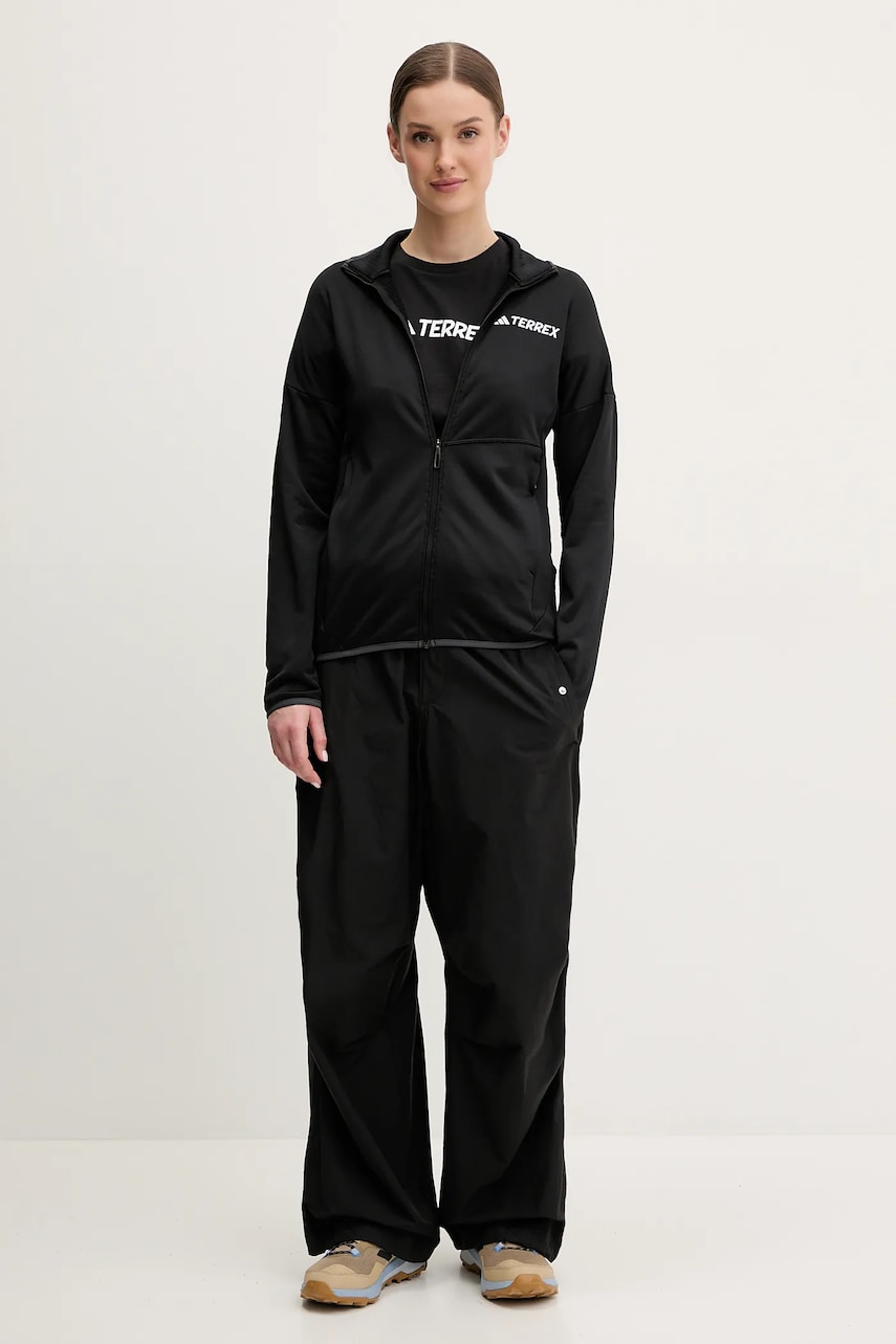 Спортивная кофта adidas TERREX Xperior цвет чёрный однотонная JE1361 Спортивная кофта adidas TERREX Xperior цвет чёрный однотонная JE1361