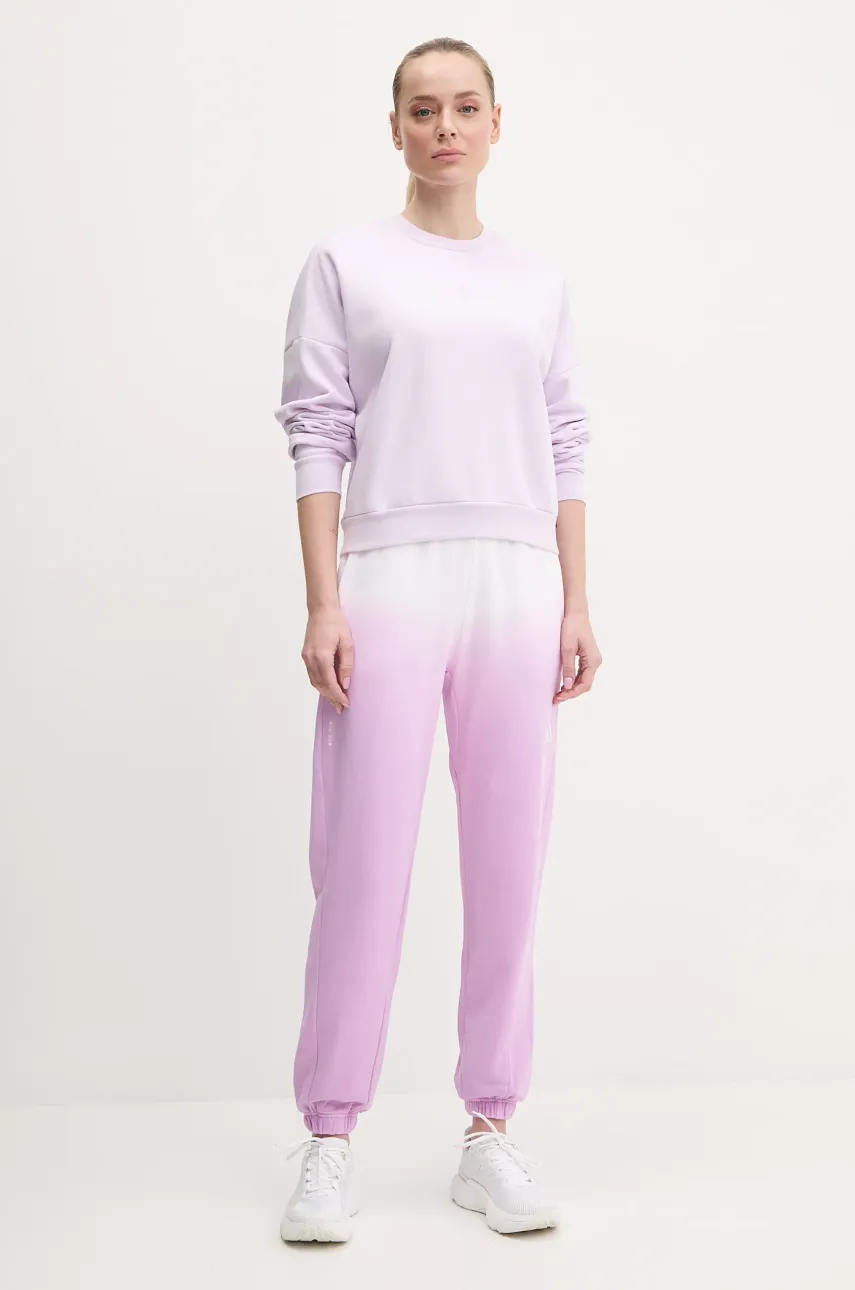 Кофта adidas Essentials женская цвет фиолетовый с аппликацией JI6068 Кофта adidas Essentials женская цвет фиолетовый с аппликацией JI6068