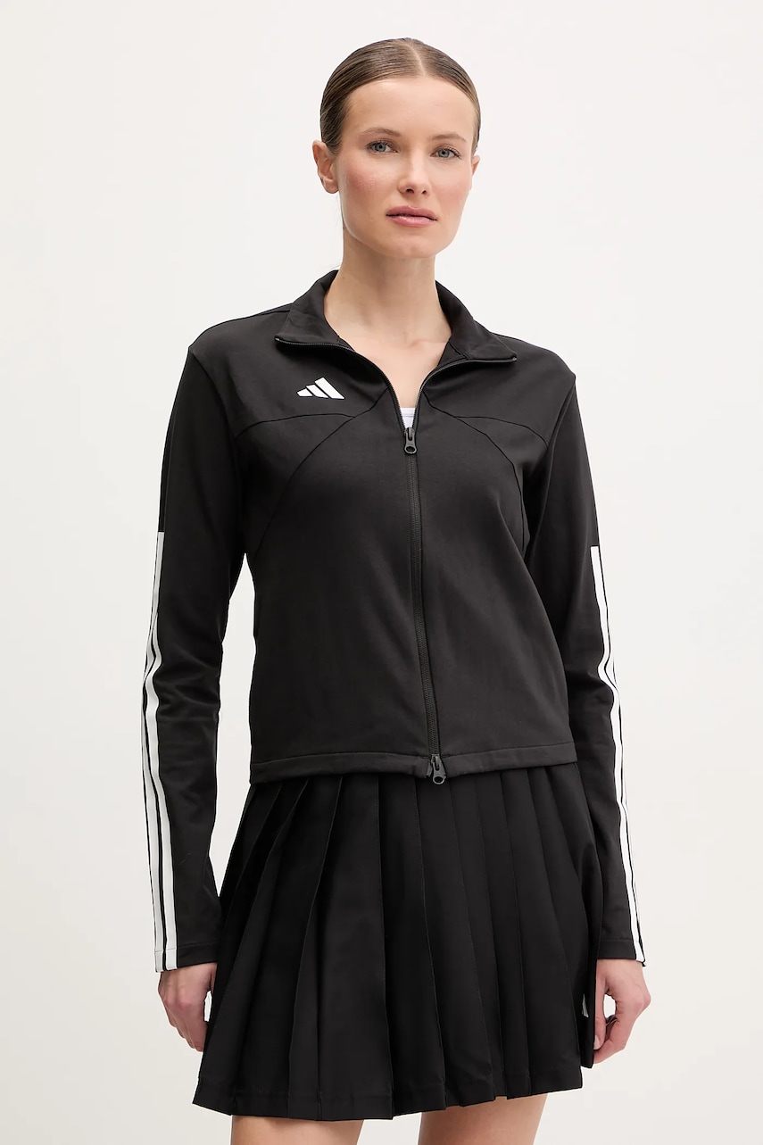 adidas bluză Tiro femei, culoarea negru, cu imprimeu, JG4104 adidas bluză Tiro femei, culoarea negru, cu imprimeu, JG4104