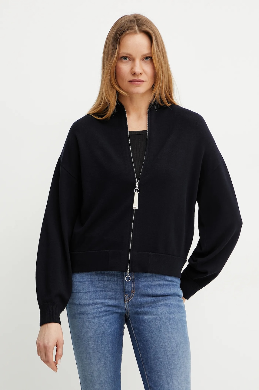 MM cardigan femei, culoarea albastru marin, light, 2516311017600 MM cardigan femei, culoarea albastru marin, light, 2516311017600