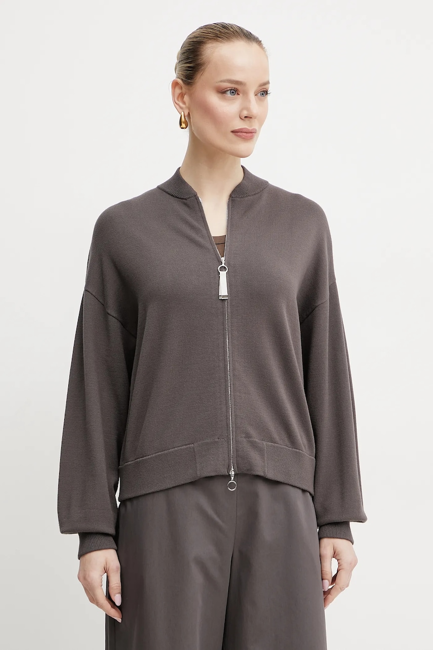 MM cardigan femei, culoarea maro, light, 2516311017600 MM cardigan femei, culoarea maro, light, 2516311017600