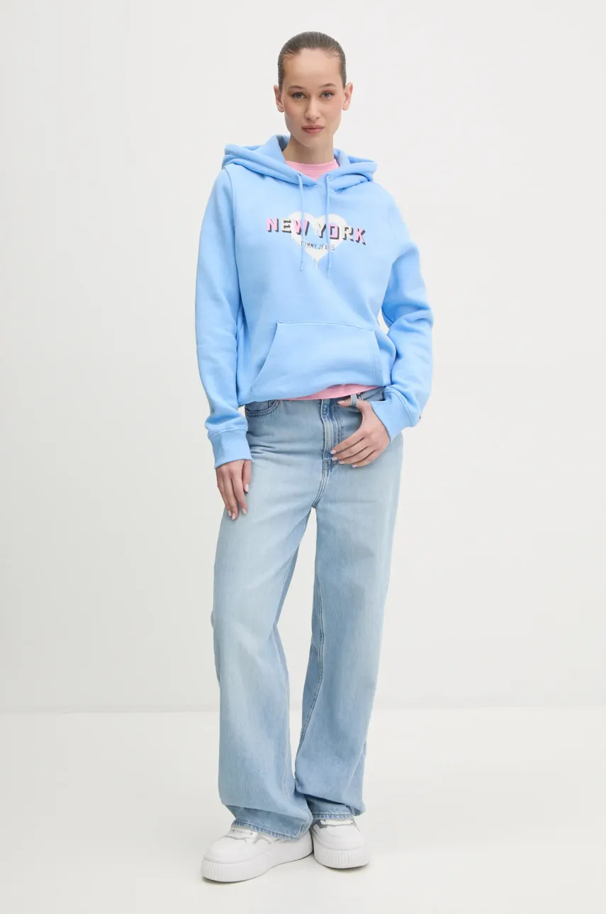 Кофта Tommy Jeans женская с капюшоном с принтом DW0DW21771 Кофта Tommy Jeans женская с капюшоном с принтом DW0DW21771