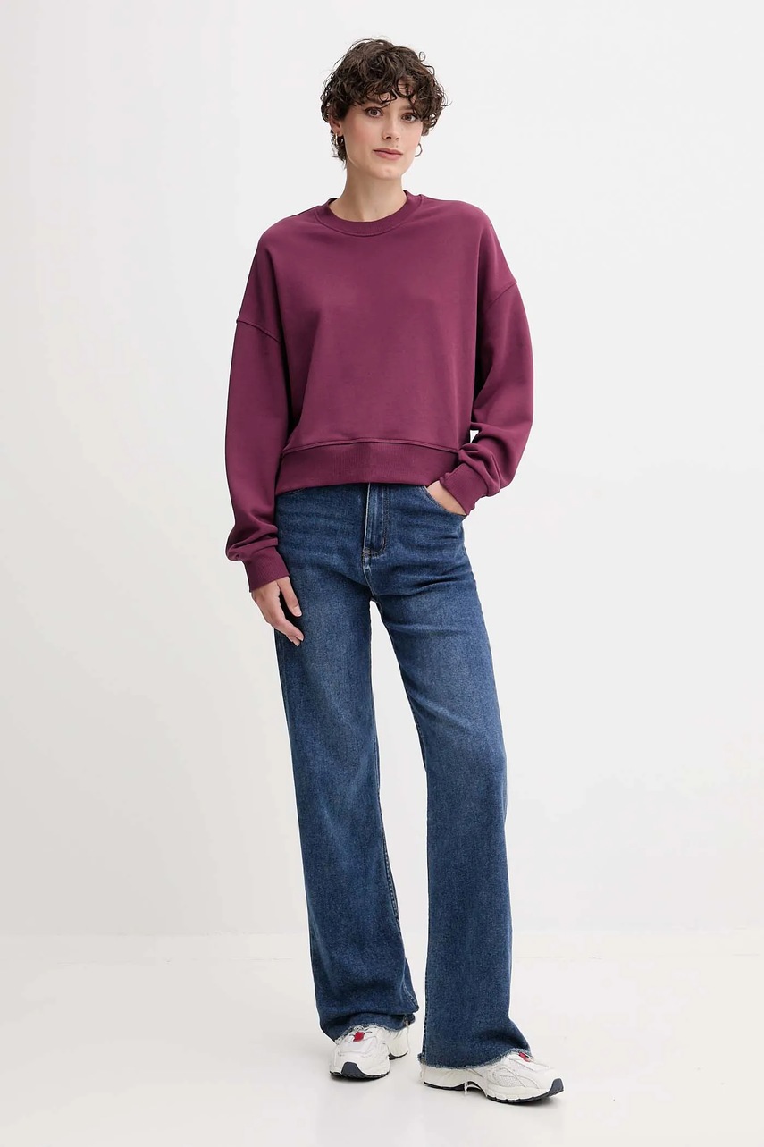 Хлопковая кофта United Colors of Benetton цвет синий с принтом 3UNID109A