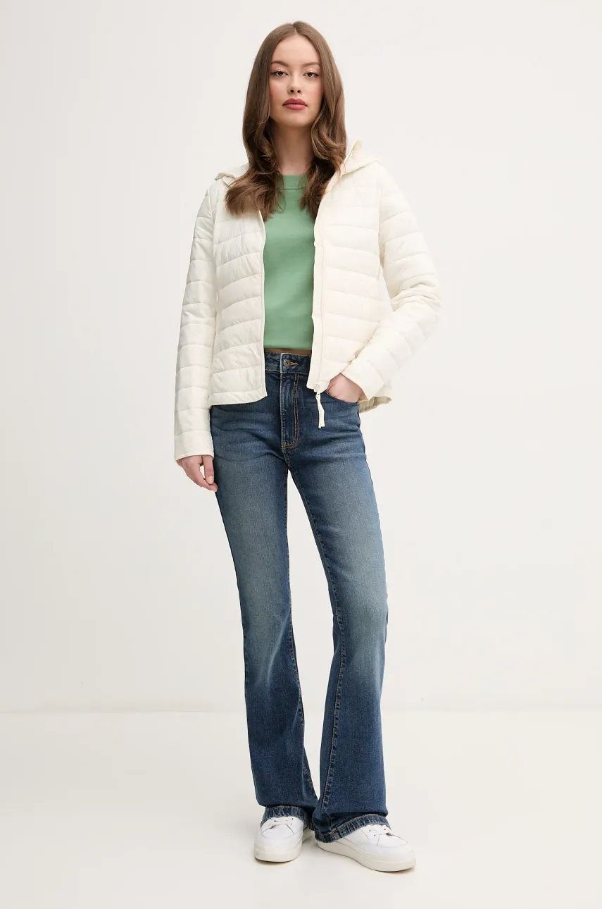 Хлопковая кофта United Colors of Benetton женская цвет зелёный с принтом 3UNID109A Хлопковая кофта United Colors of Benetton женская цвет зелёный с принтом 3UNID109A