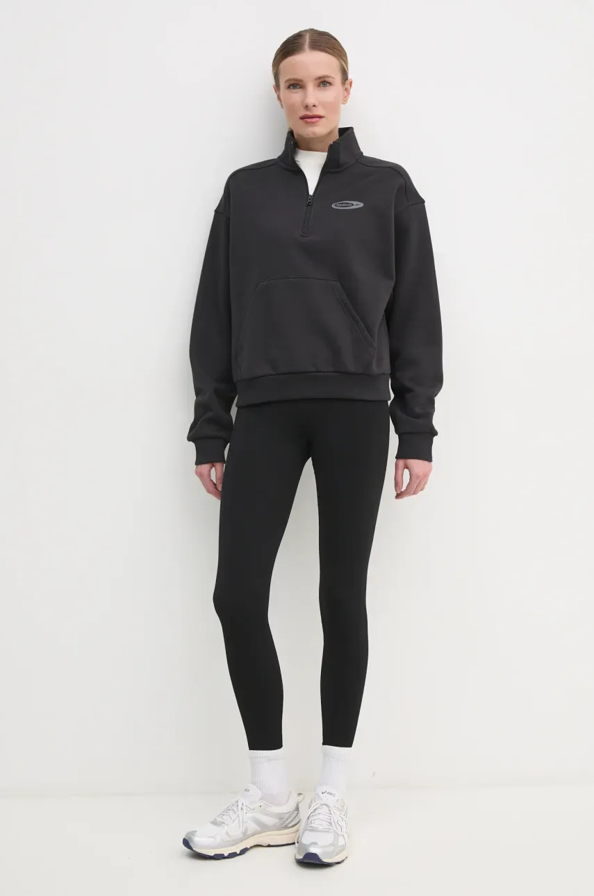 Кофта Reebok Classic женская цвет чёрный однотонная 100214264 Кофта Reebok Classic женская цвет чёрный однотонная 100214264