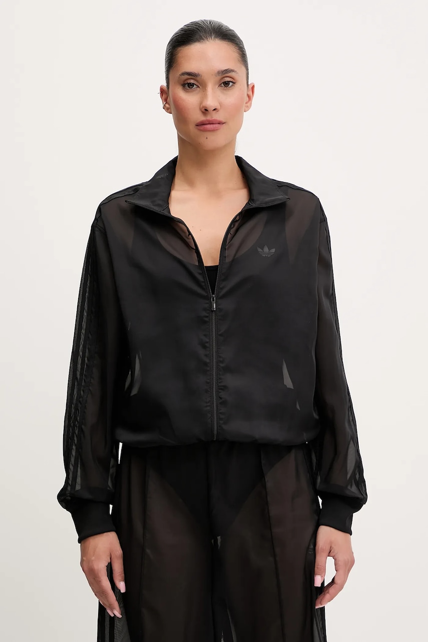 adidas Originals bluză Adicolor culoarea negru, uni, JN6130