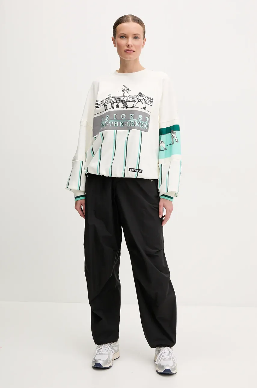Кофта adidas Originals Retro женская цвет белый узор KA4386 Кофта adidas Originals Retro женская цвет белый узор KA4386