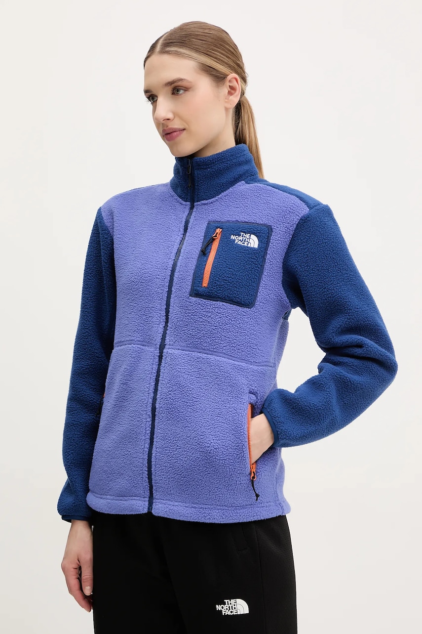 The North Face bluză Yumiori femei, culoarea violet, cu imprimeu, NF0A88428Z51 The North Face bluză Yumiori femei, culoarea violet, cu imprimeu, NF0A88428Z51