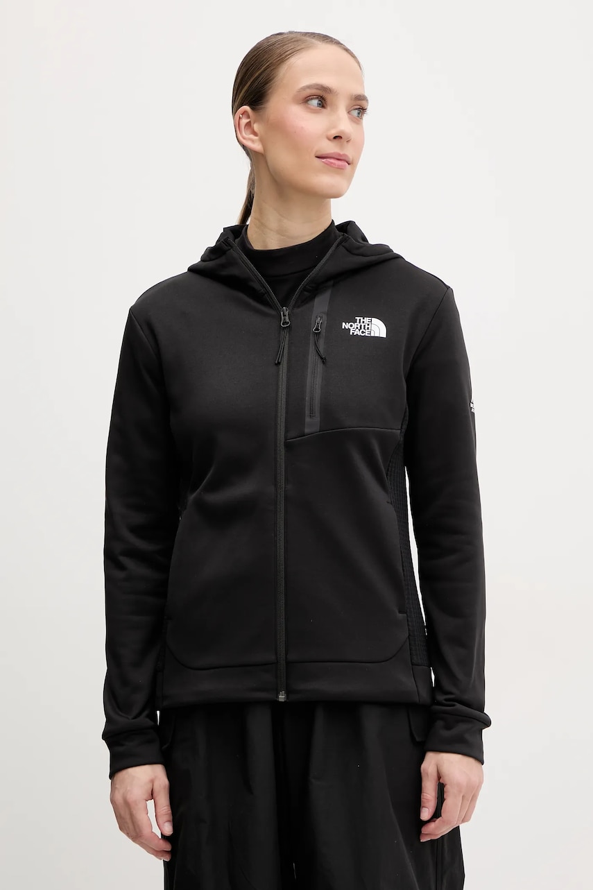 The North Face hanorac Mountain Athletics culoarea negru, cu glugă, uni, NF0A893UJK31 The North Face hanorac Mountain Athletics culoarea negru, cu glugă, uni, NF0A893UJK31