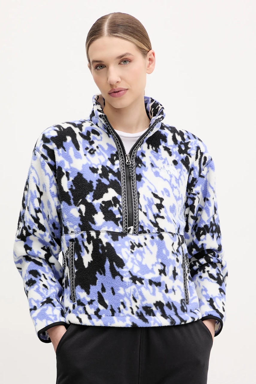 The North Face bluza TNF Fleeski femei, culoarea violet, modelator, NF0A88Z365N1 The North Face bluza TNF Fleeski femei, culoarea violet, modelator, NF0A88Z365N1