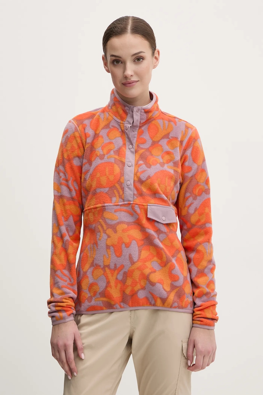 Helly Hansen hanorac Maridalen culoarea portocaliu, modelator, 63430