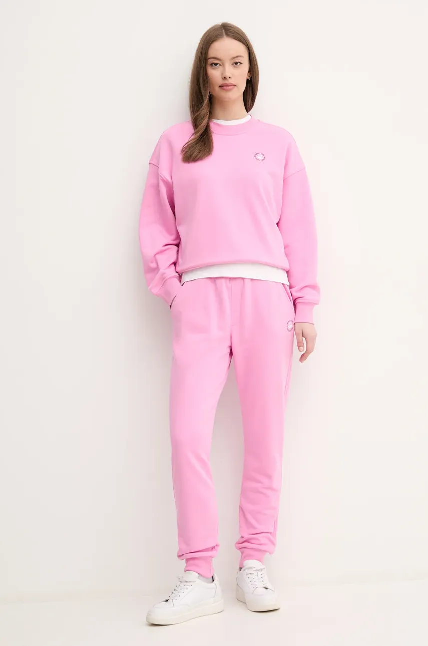 Кофта United Colors of Benetton женская цвет розовый с принтом 31NB3M07K Кофта United Colors of Benetton женская цвет розовый с принтом 31NB3M07K