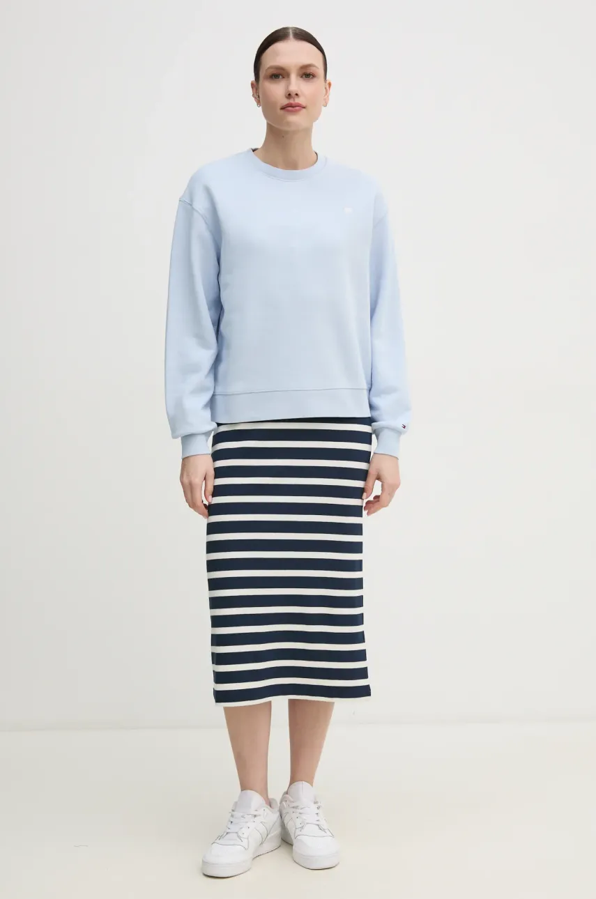 Хлопковая кофта Tommy Hilfiger женская однотонная WW0WW45980 Хлопковая кофта Tommy Hilfiger женская однотонная WW0WW45980