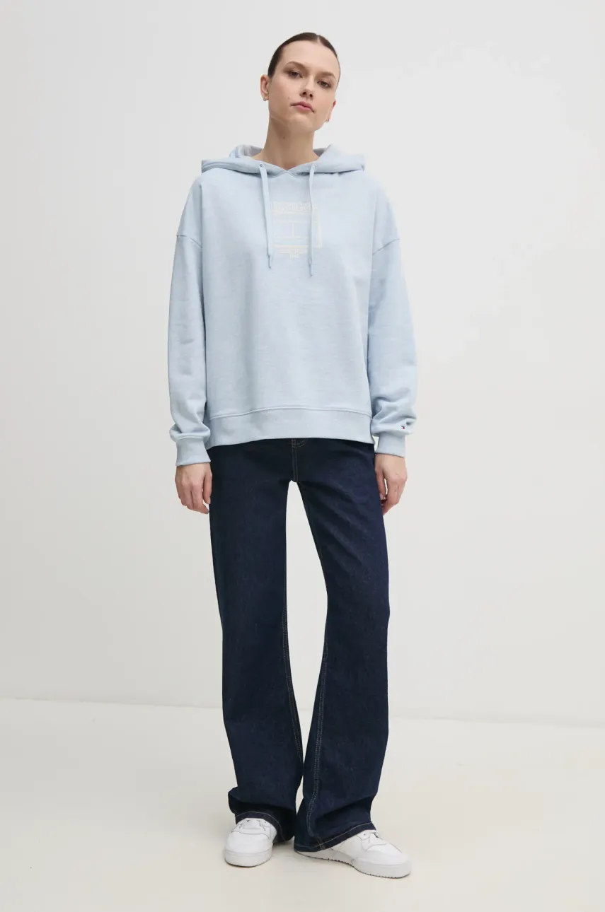 Кофта Tommy Hilfiger женская с капюшоном с принтом WW0WW45523 Кофта Tommy Hilfiger женская с капюшоном с принтом WW0WW45523