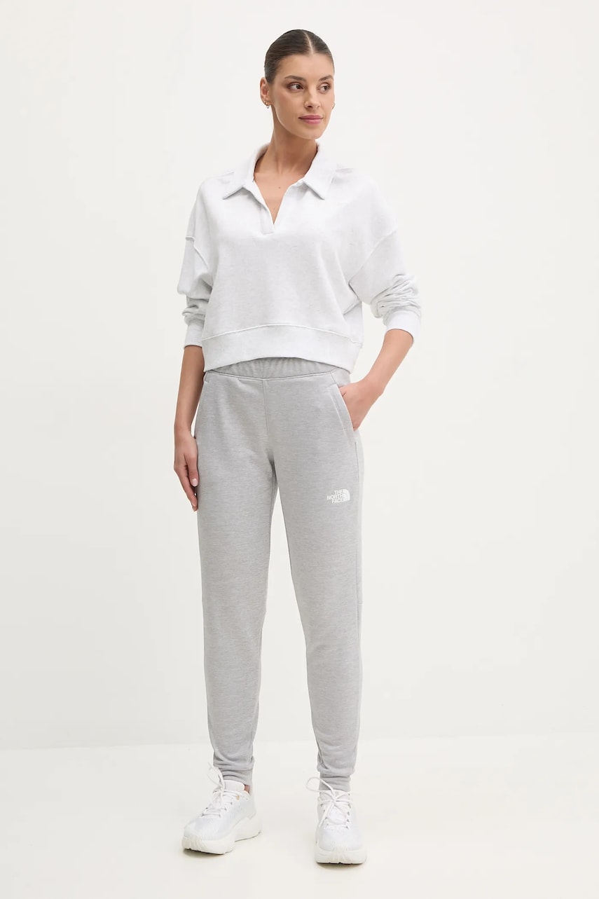 Хлопковая кофта Dkny женская цвет серый однотонная DP5T1243 Хлопковая кофта Dkny женская цвет серый однотонная DP5T1243