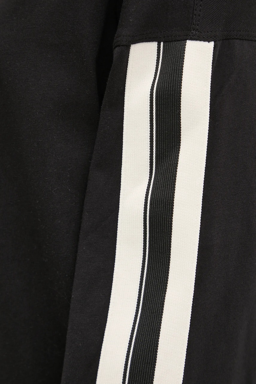 Βαμβακερή μπλούζα με μακριά μανίκια Dkny χρώμα: μαύρο, DP5T1226 φωτογραφία