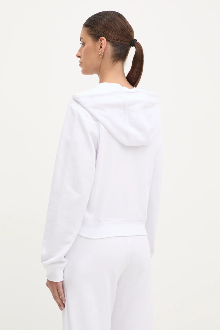 Dkny felső fehér, női, sima, kapucnis, DP5J9588 termék 2. képe