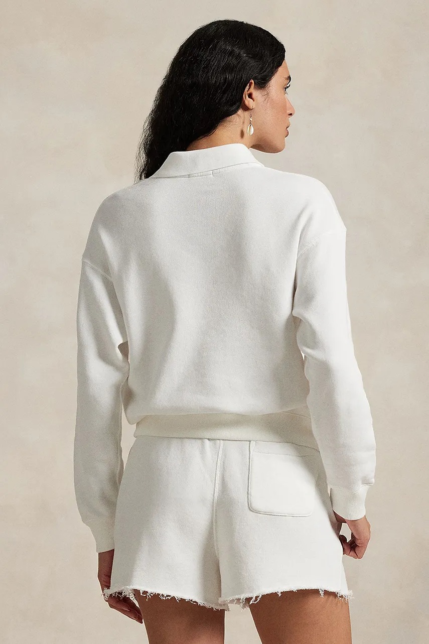 Кофта Polo Ralph Lauren цвет белый однотонная 211965097