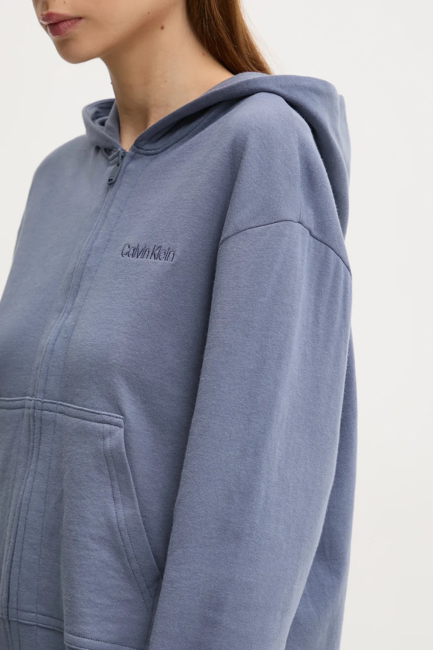 Calvin Klein Underwear felső női, sima, kapucnis, LV00QS7504 termék 2. képe