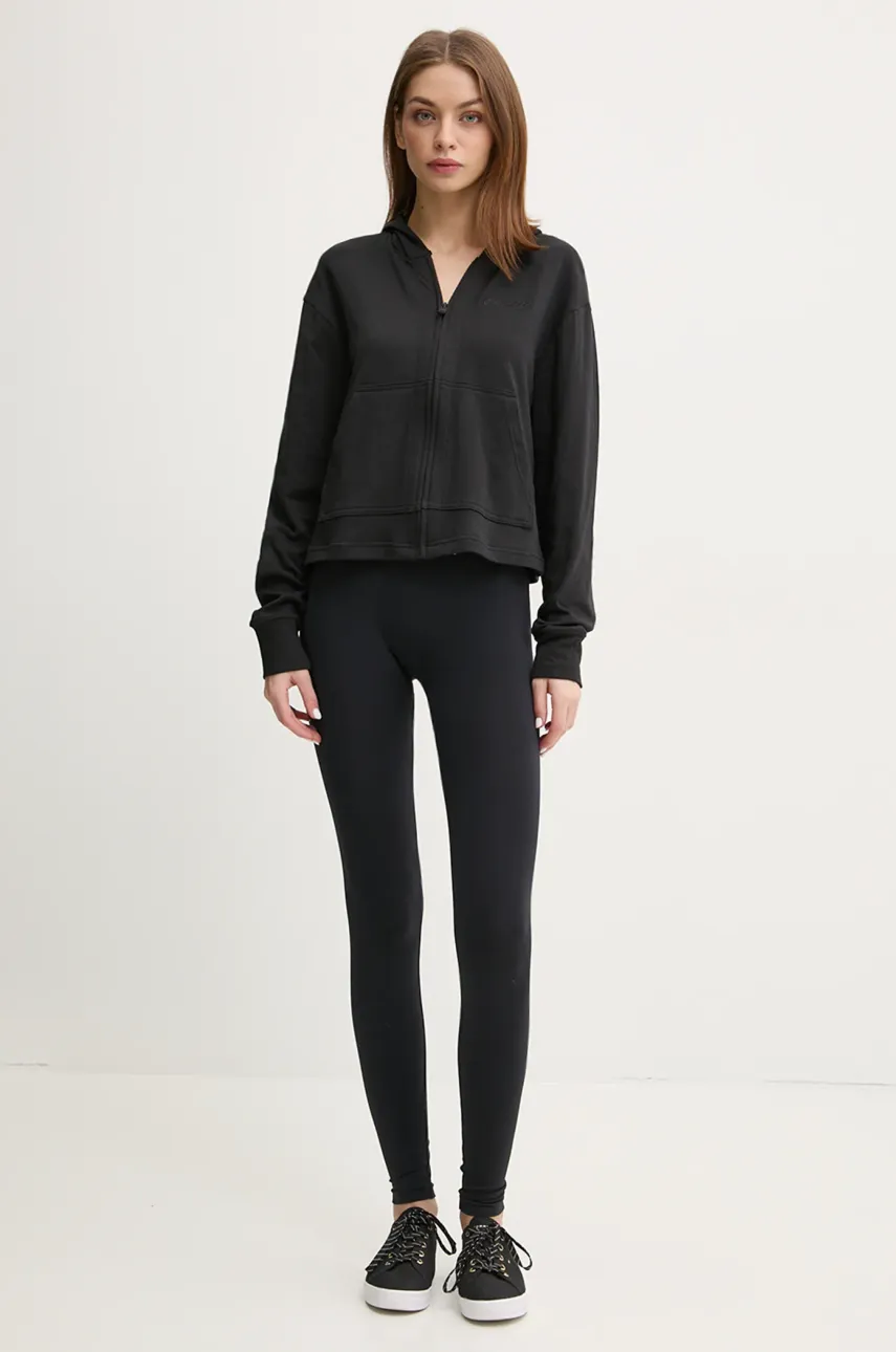 Кофта Calvin Klein Underwear женская цвет чёрный с капюшоном однотонная LV00QS7504 Кофта Calvin Klein Underwear женская цвет чёрный с капюшоном однотонная LV00QS7504