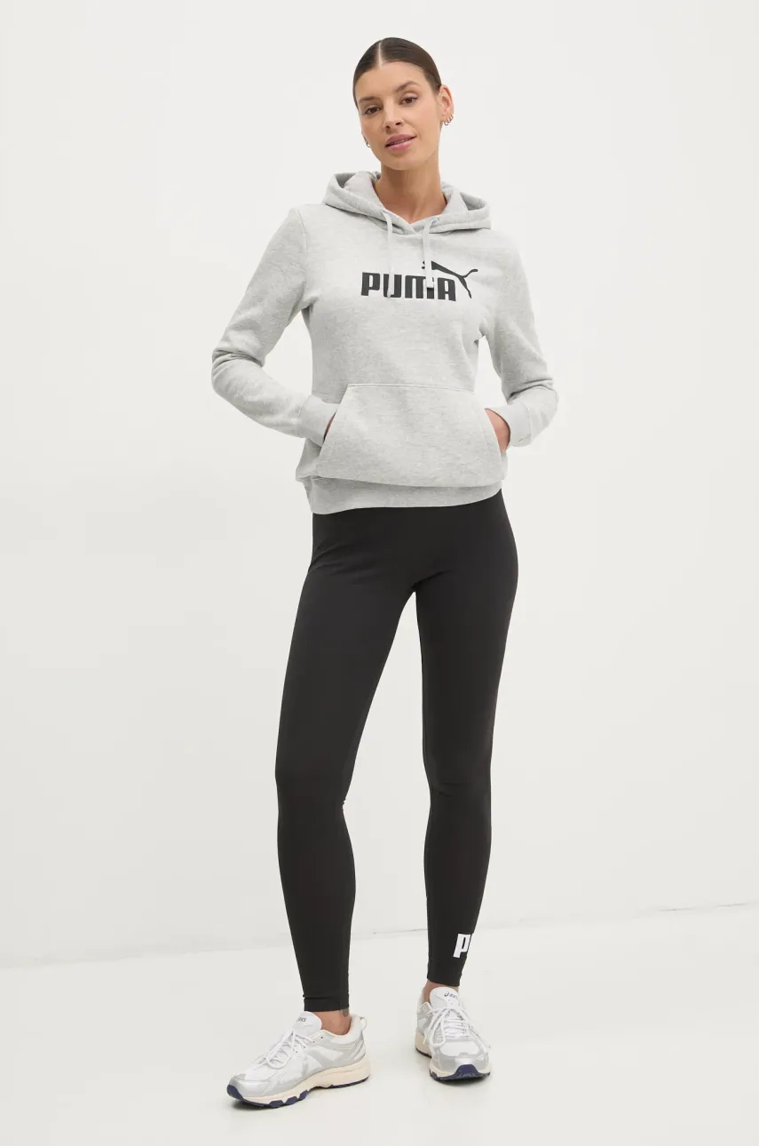 Кофта Puma женская цвет серый с капюшоном с принтом 682388 Кофта Puma женская цвет серый с капюшоном с принтом 682388
