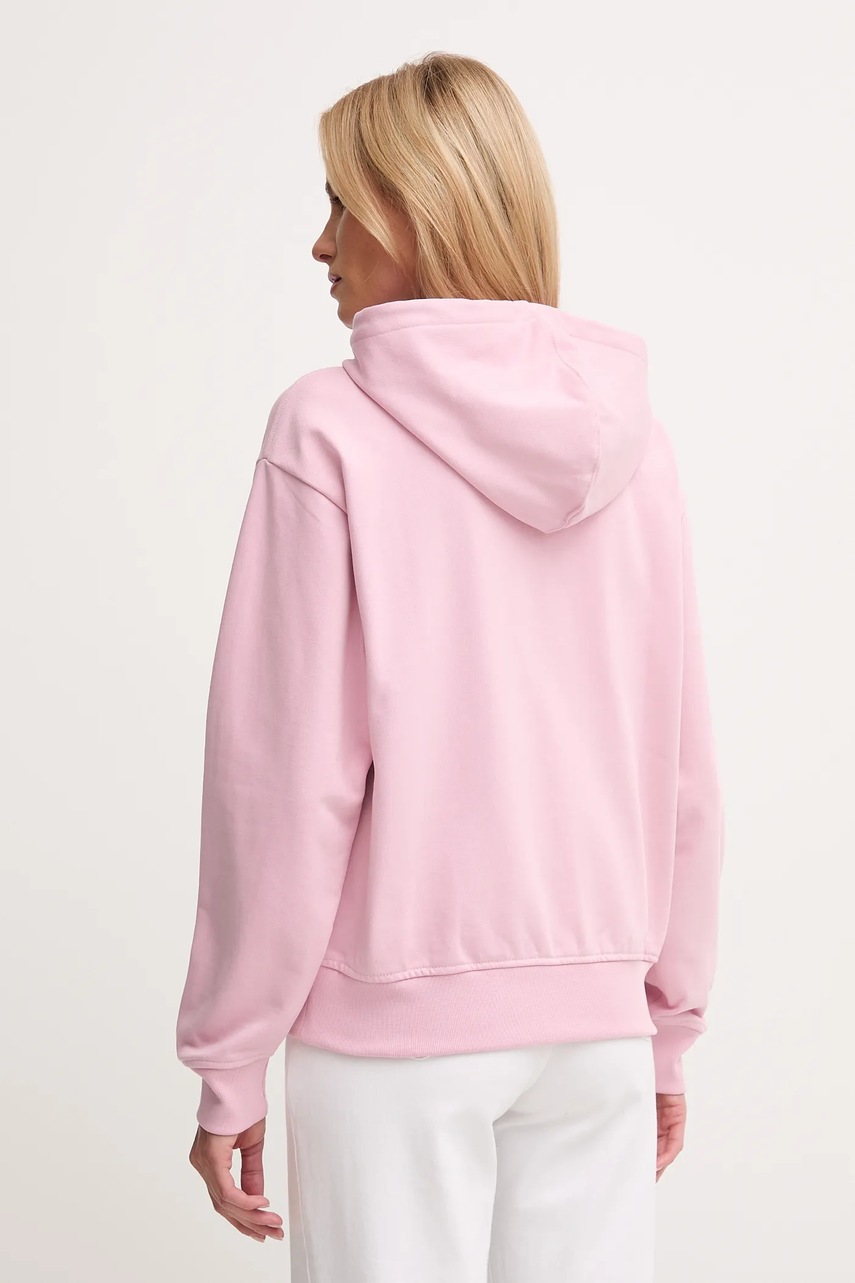 Μπλούζα Calvin Klein Jeans χρώμα: μοβ, με κουκούλα, LV047B270G φωτογραφία