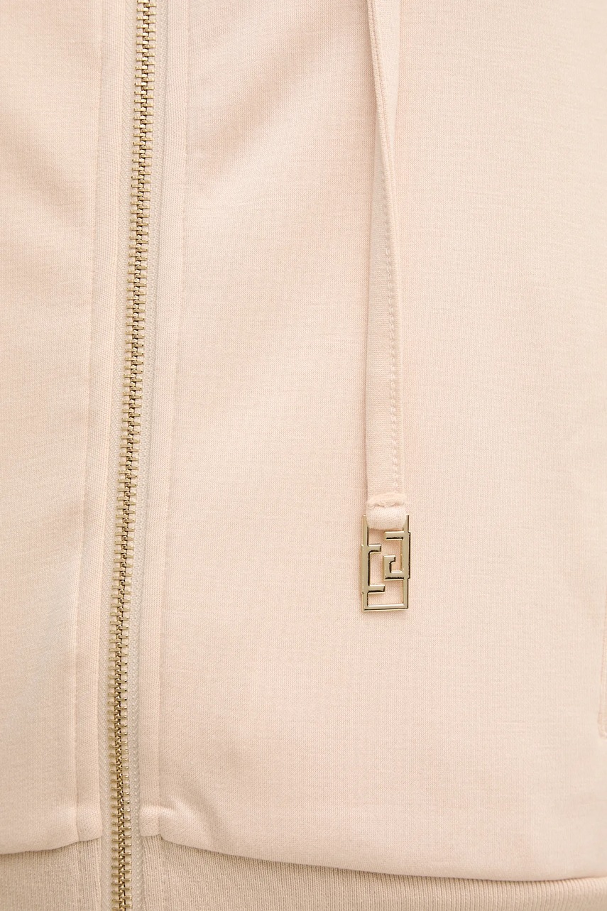 Μπλούζα Gaudi χρώμα: μπεζ, με κουκούλα, 511BD64003 φωτογραφία