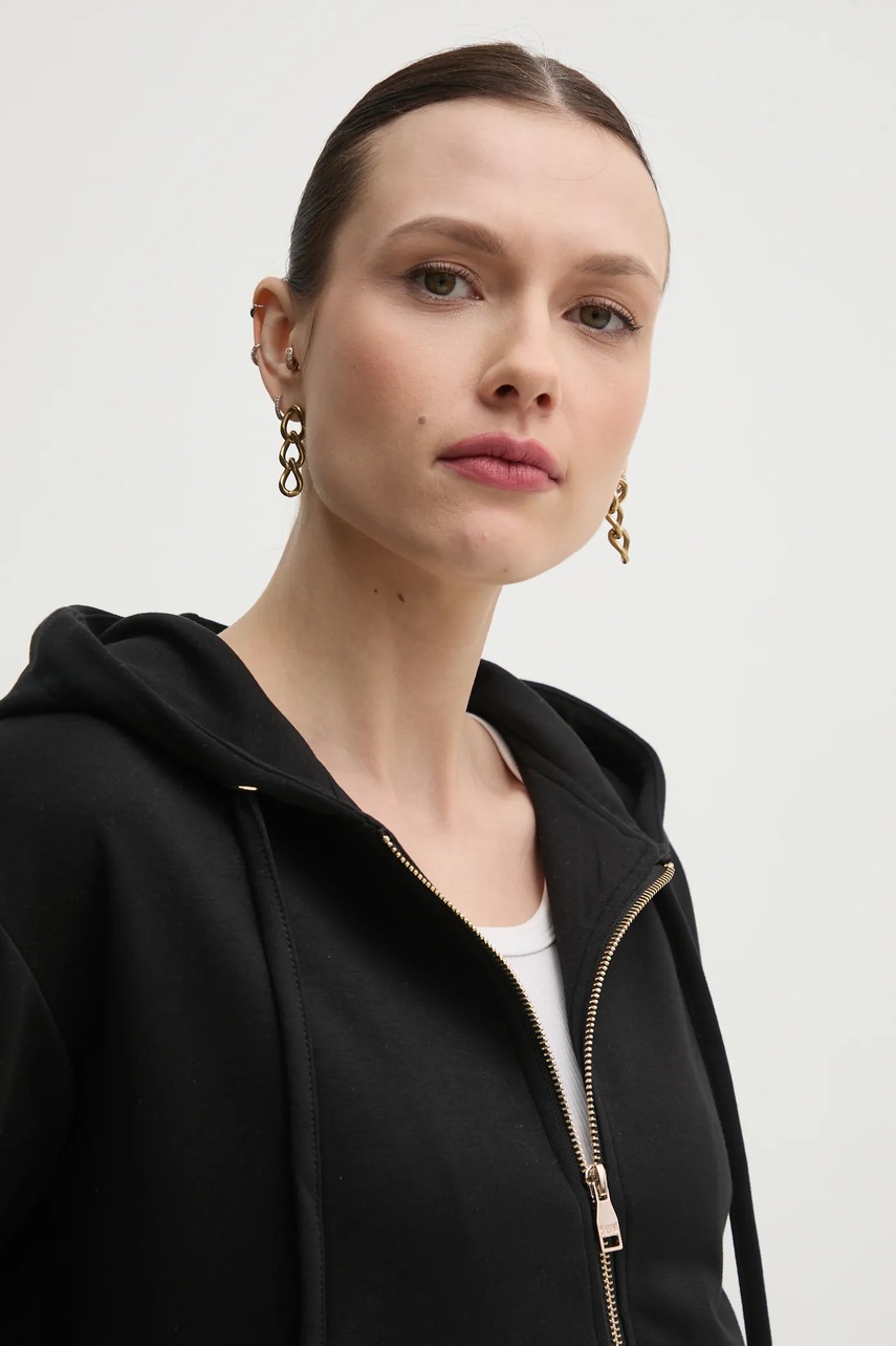 Μπλούζα Gaudi χρώμα: μαύρο, με κουκούλα, 511BD64003 φωτογραφία