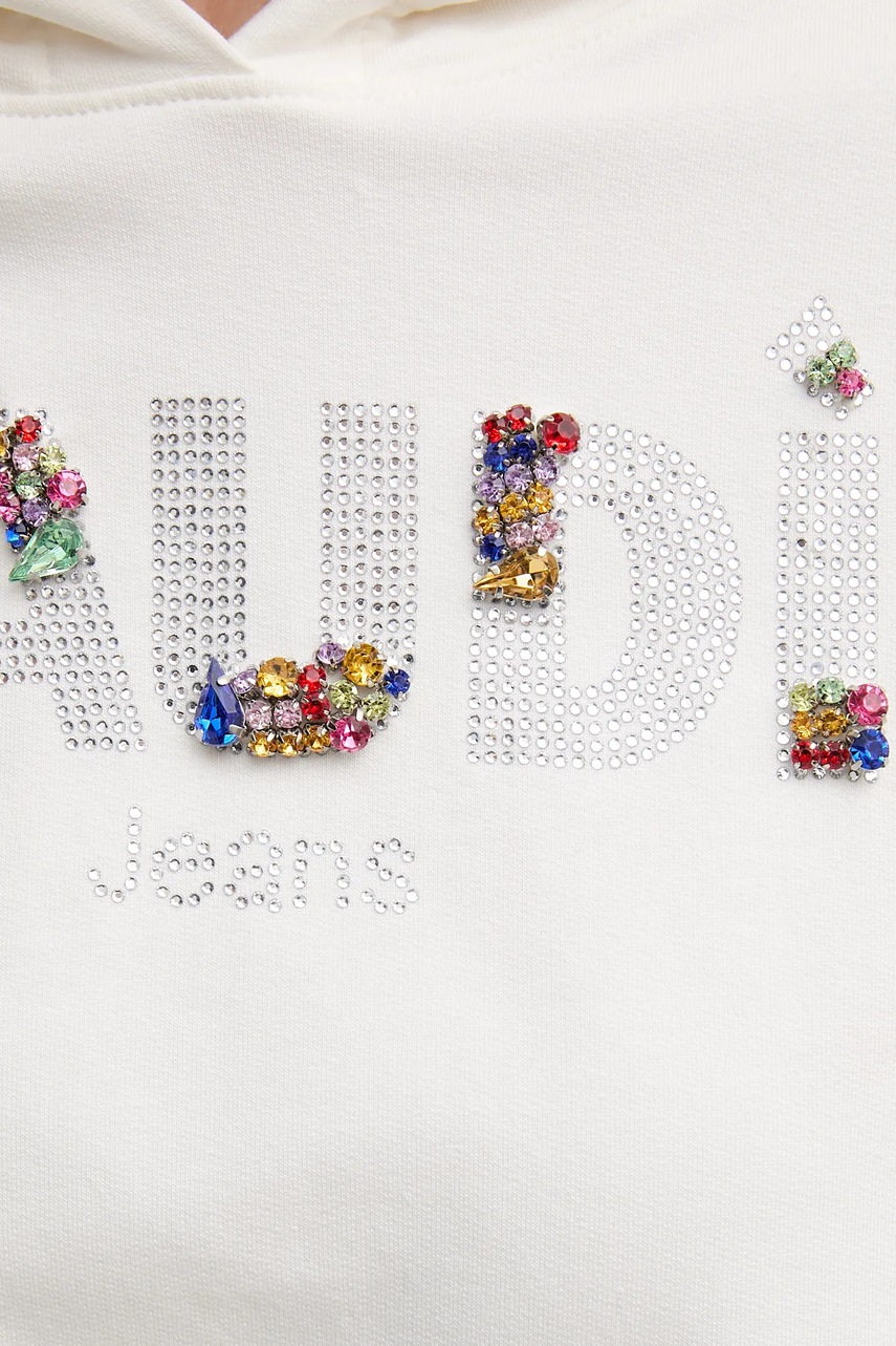 Μπλούζα Gaudi χρώμα: μπεζ, με κουκούλα, 511BD64033 φωτογραφία