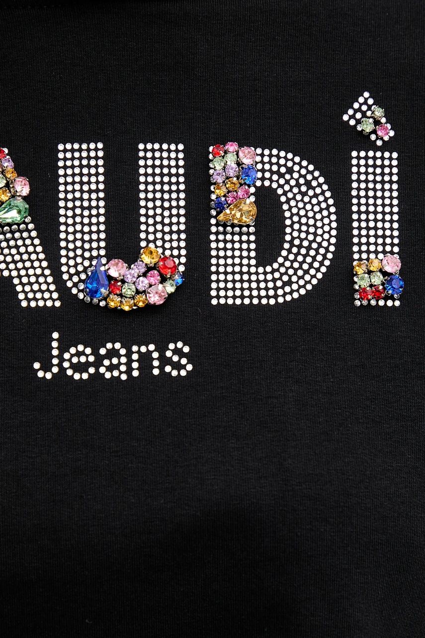 Μπλούζα Gaudi χρώμα: μαύρο, με κουκούλα, 511BD64033 φωτογραφία