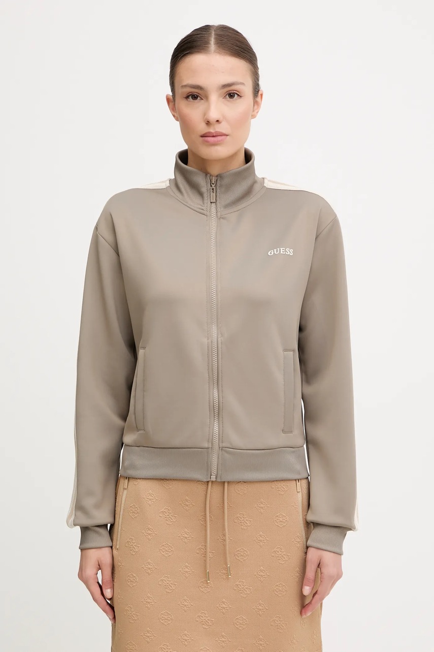 Levně Mikina Guess YARROW dámská, černá barva, s aplikací, V5GQ18 KCRU2