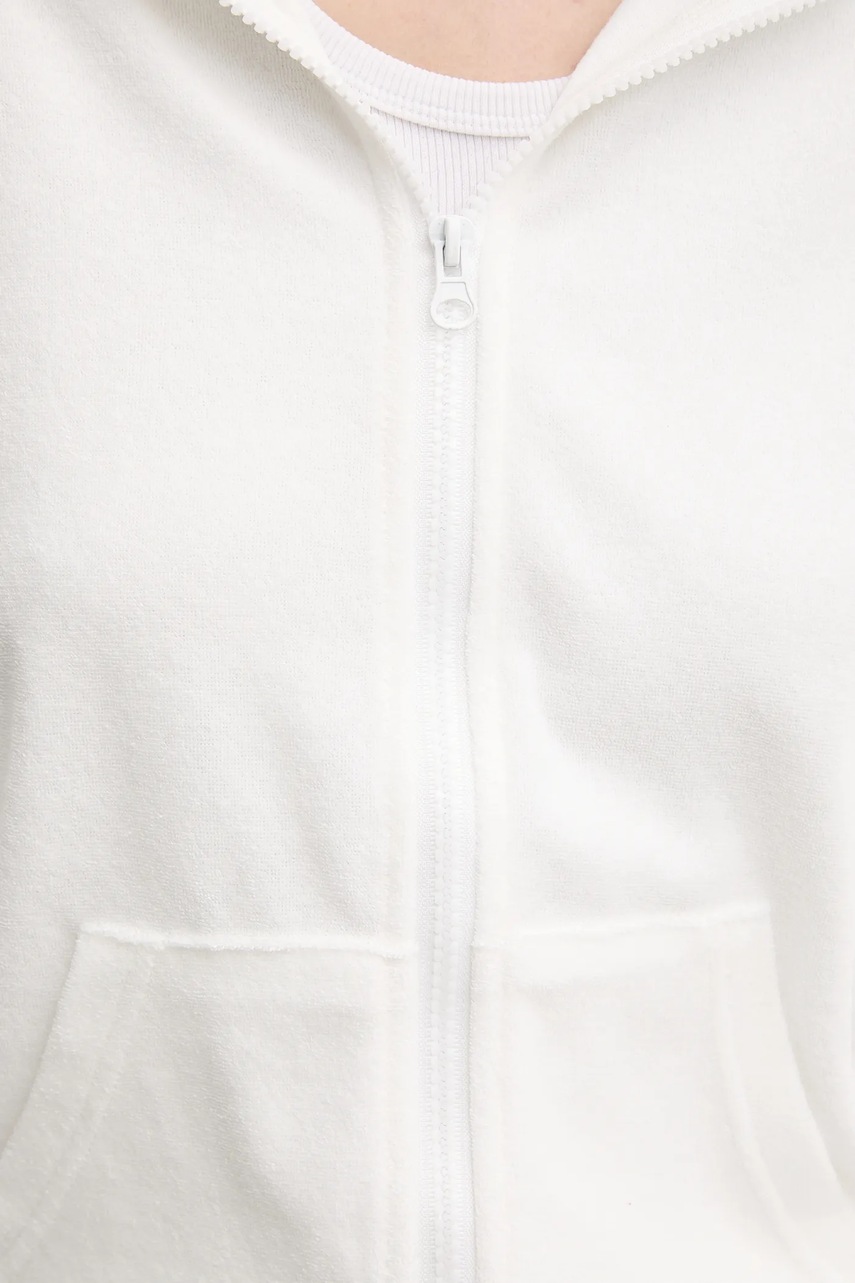 Μπλούζα Melissa Odabash χρώμα: άσπρο, με κουκούλα, Kyda φωτογραφία