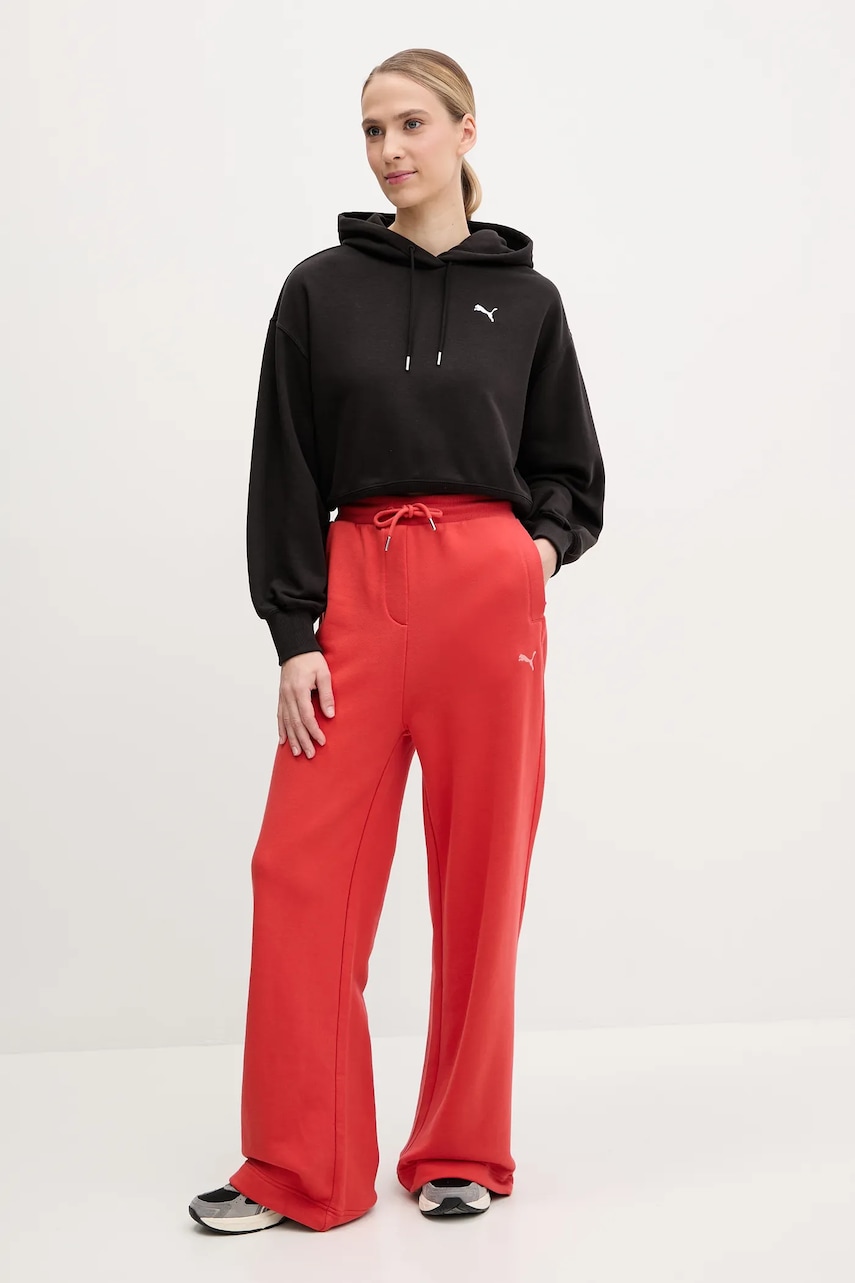Кофта Puma женская цвет чёрный с капюшоном однотонная 629746 Кофта Puma женская цвет чёрный с капюшоном однотонная 629746